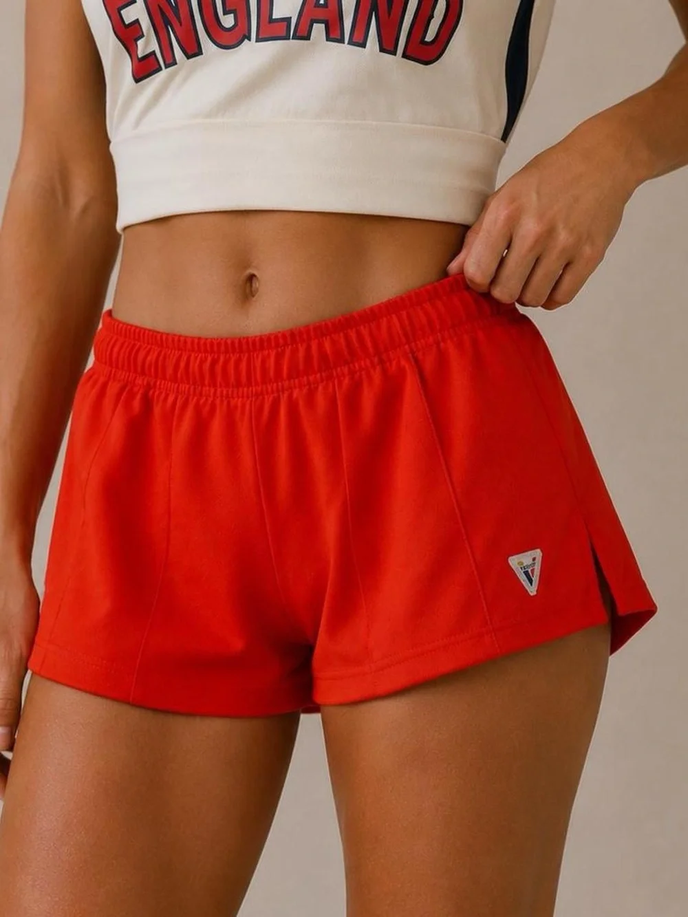 Vintage varsity orange hot shorts size Xs